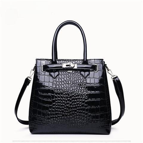Alligator Print Handbag Women's 2024 New Temperament Wild Large Capacity Shoulder Bag European and American Fashion Trendy Women's Bag