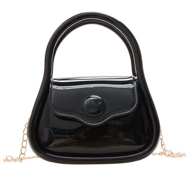 2024 new women's jelly bag small and delicate chain bag mini small bag portable one-shoulder messenger bag women's chain bag girl's advanced sense diagonal chain bag