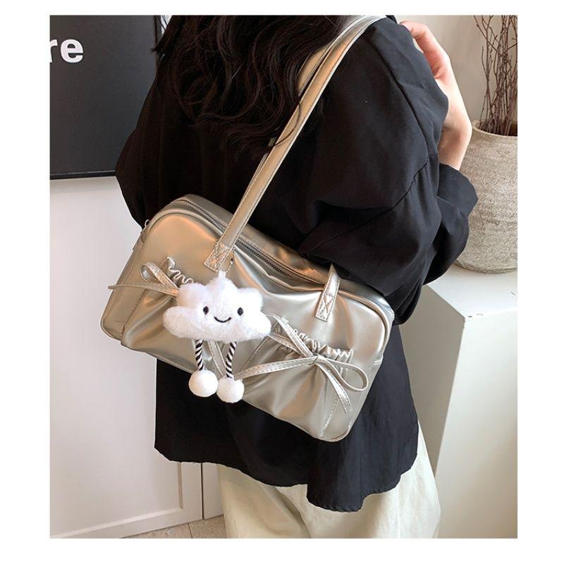 Retro Style High-End Women's Shoulder Bag Fashion Underarm Bag Versatile Convenient Small Square Bag Handbag Storage Bag Commuter Bag