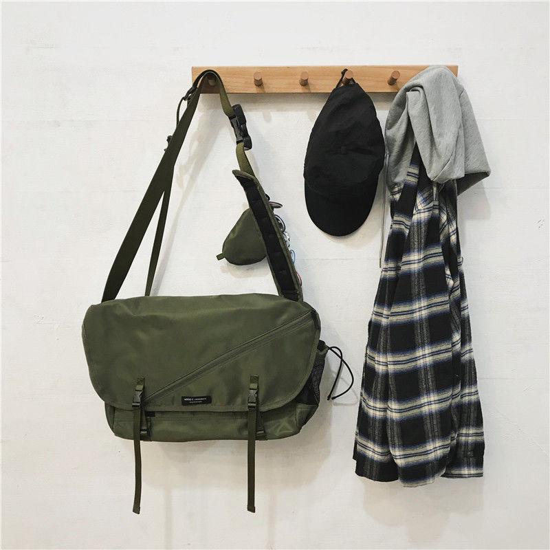 Single Shoulder Messenger Bag Men Fashion Brands Working Style Bag Student Casual Ins Harajuku Dead Flying Satchel Female Functional Messenger Bag