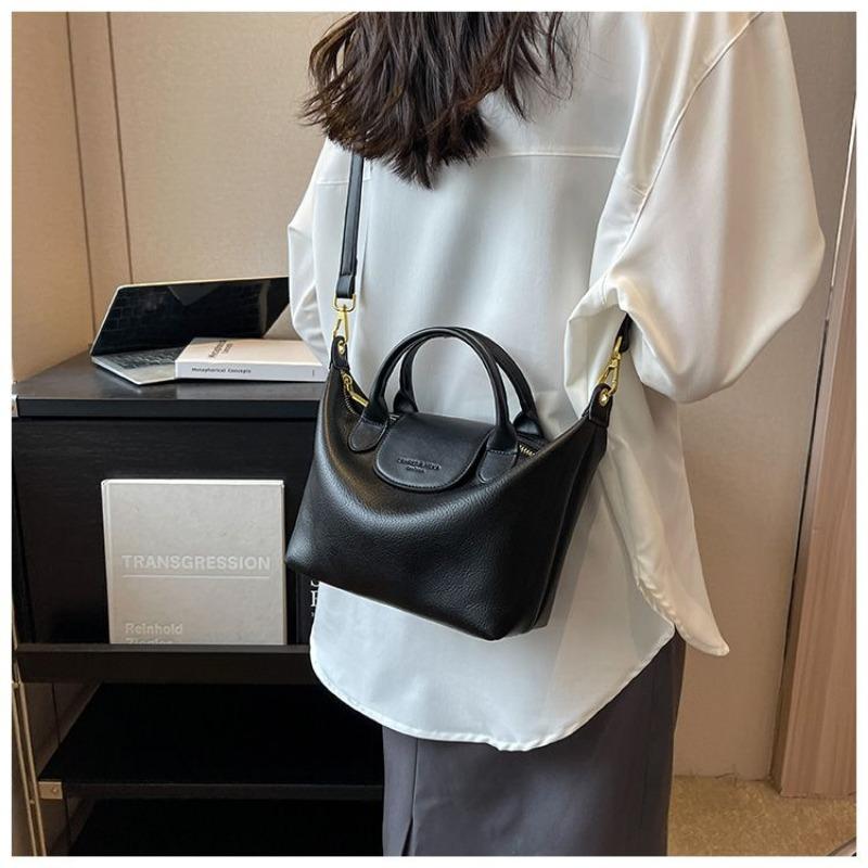 Special-Interest Design Fashion Color Contrast Soft Leather Dumpling Bag 2024 New Advanced Texture Handbag All-Match Messenger Bag for Women