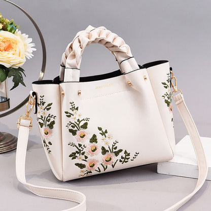 One-Shoulder Crossbady Handbag 2024 New Middle-Aged Mother Women's Bag Elegant All-Match Big Bag for Middle-Aged and Elderly Grandma