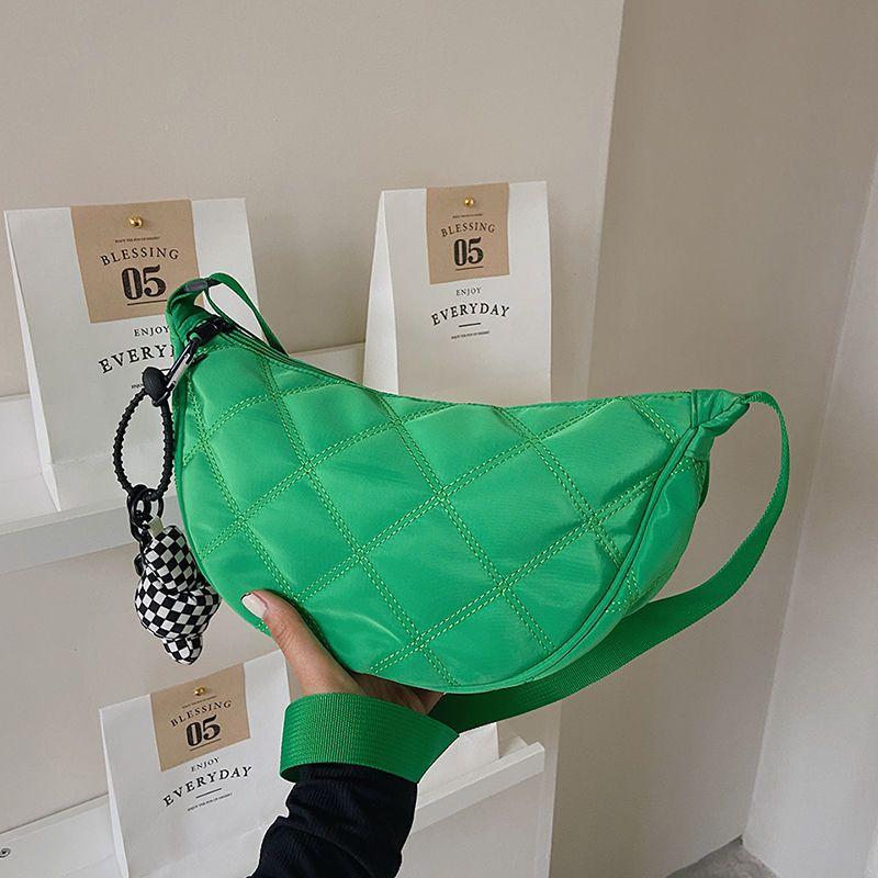 High-Grade Bag for Women 2024 Spring and Summer New Trendy Fashion Special-Interest Rhombus Shoulder Messenger Bag Dumpling Bag Commuter Women's Bag