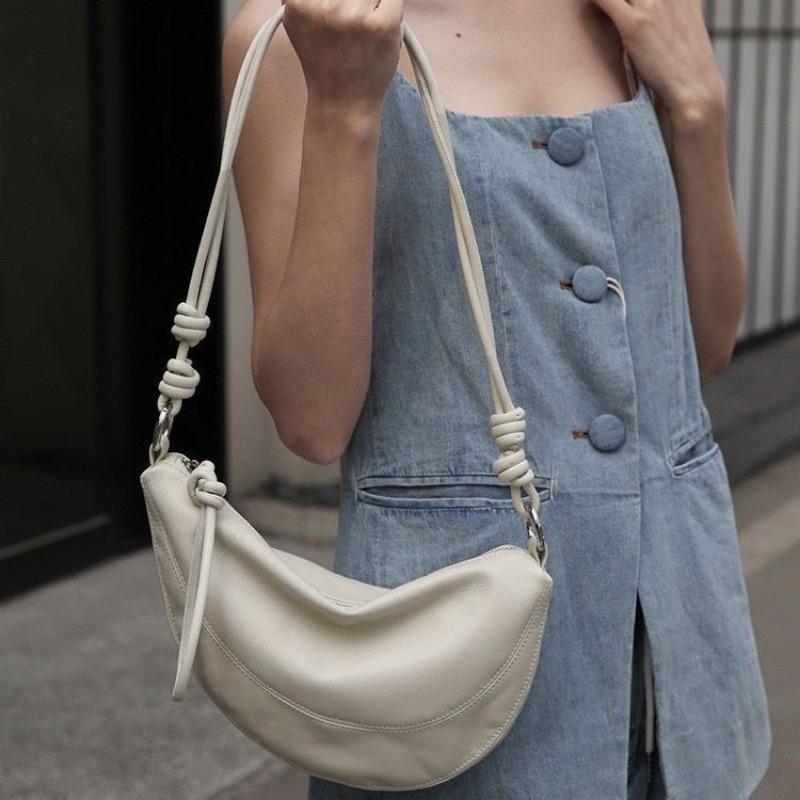 Niche High-End Dumpling Bag Female 2024 Popular Soft Leather Versatile Messenger Bag Fashion Shoulder Underarm Commuter