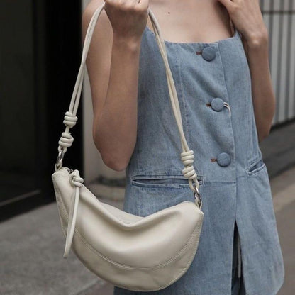 Niche High-End Dumpling Bag Female 2024 Popular Soft Leather Versatile Messenger Bag Fashion Shoulder Underarm Commuter