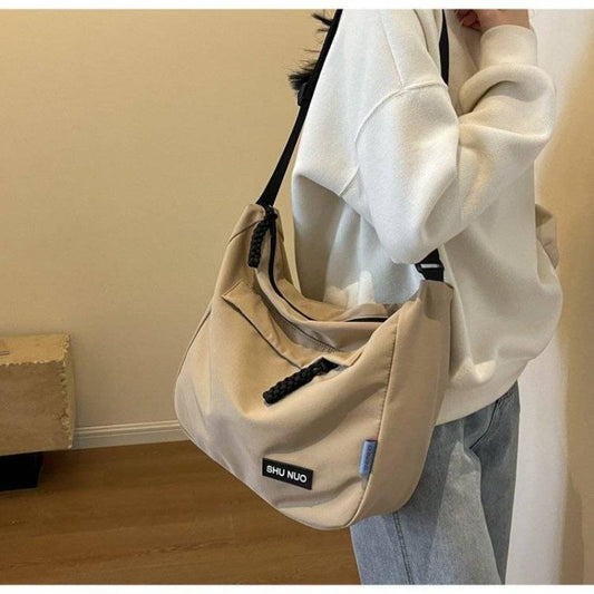 Nylon Cloth Bag Women's Tote Bag Large Capacity Autumn and Winter Crossbody 2024 New Fashion All-Match Shoulder Commuter Bag