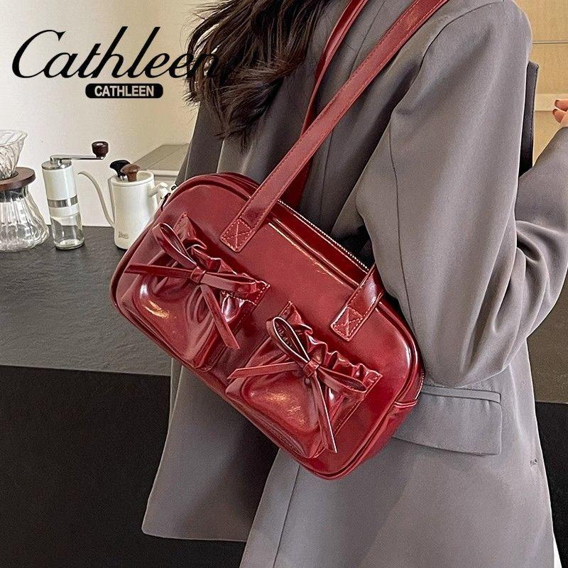 2024 Cyber Celebrity Style New Arrival Bow Underarm Bag New Niche Handbag Shoulder Fashion Bowling Pillow Commuter Bag