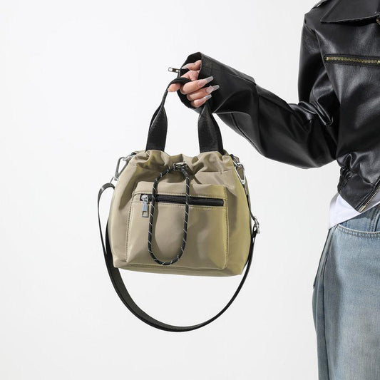 2024 New Mori Style Ins Bucket Bag Women's Bag Casual All-Match Shoulder Messenger Bag Good-looking Idle Style Handbag Women's Advanced Bag
