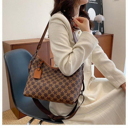 Light Luxury Minority Large Capacity One-Shoulder Crossbody Portable Tote Bag for Women 2024 New High-Grade Casual Internet Famous Recommended