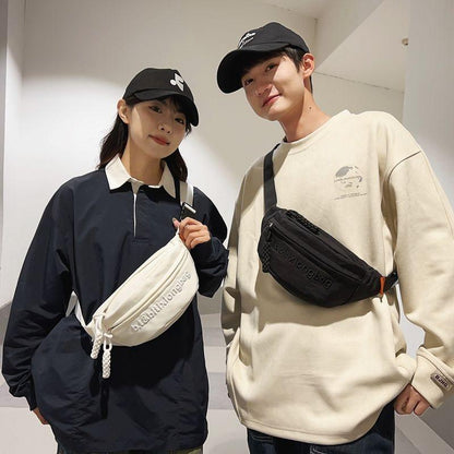 Chest Bag Crossbody Bag 2024 New All-Match Sports One-Shoulder Niche Messenger Bag Waist Bag Ins Casual Backpack Men and Women Same Style