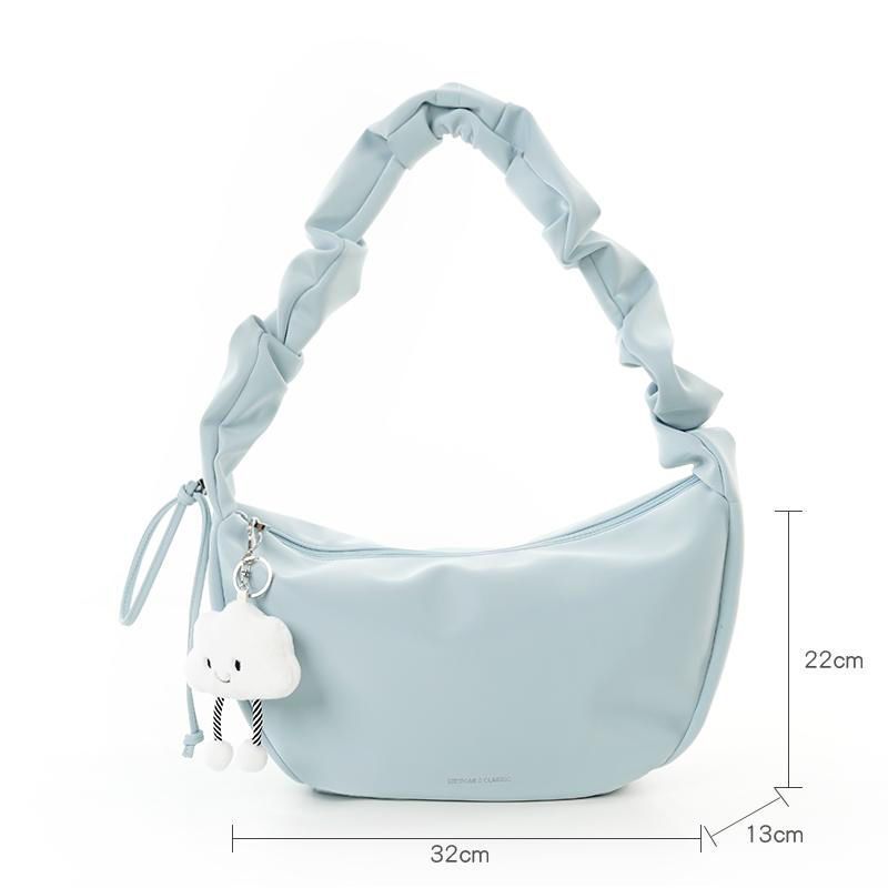 Good-looking Western Style Girly and Fashion Cloud Bag 2024 New Minority All-Match Solid Color Shoulder Crossbody Bag