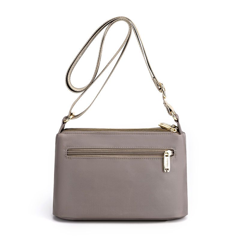 Women's Fashion Bag 2024 Spring and Summer New with Leather Messenger Bag Shoulder Bag Multi-Layer Women's Bags Waterproof Cloth Bag