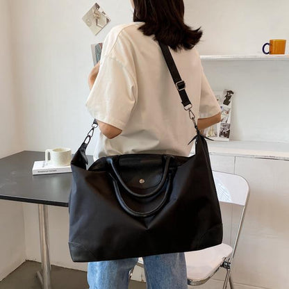 Commuter Tote Women's 2023 New Textured Portable Travel Dumpling Bag Waterproof Shoulder Large Capacity Bag female