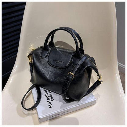 Special-Interest Design Fashion Color Contrast Soft Leather Dumpling Bag 2024 New Advanced Texture Handbag All-Match Messenger Bag for Women