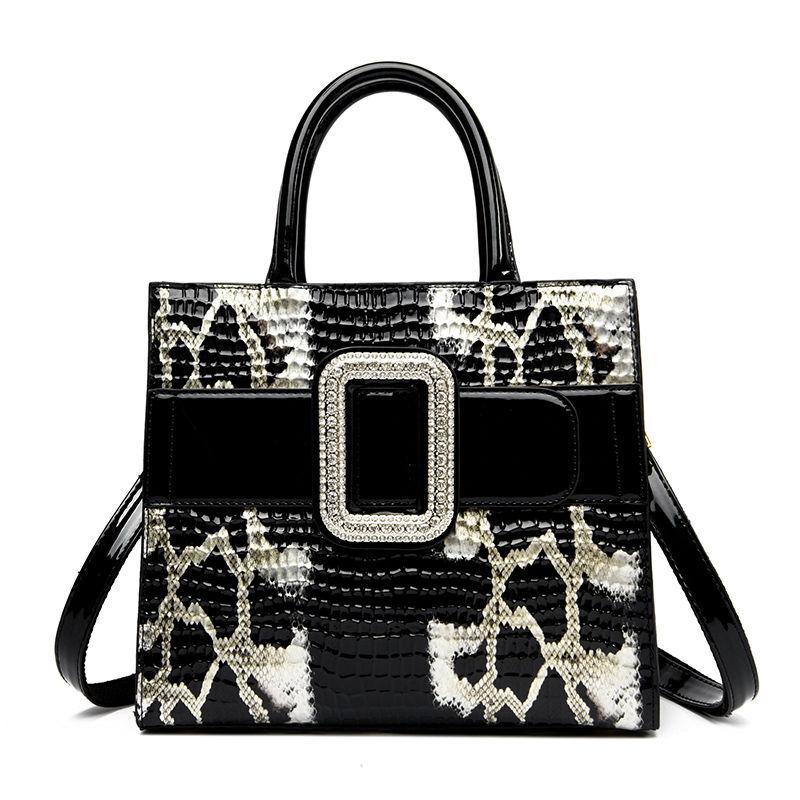 High Quality Crocodile Patterned Portable Women's Bag 2024 New Middle-aged Mom Crossbody Bag Fashion Shoulder Bag