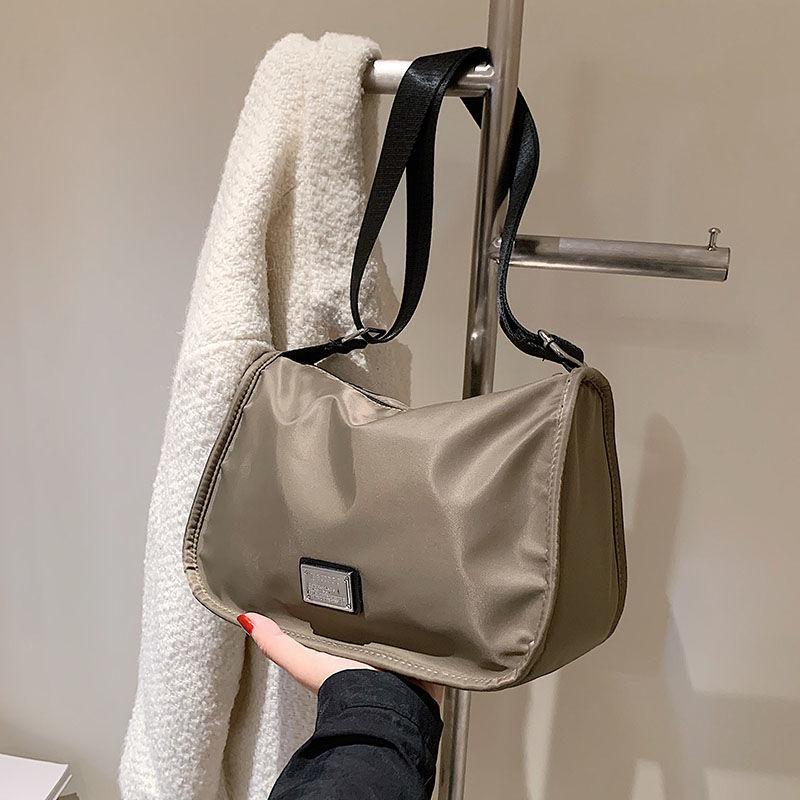 Small Bag for Women 2024 Autumn New Fashion Oxford Cloth Shoulder Small Square Bag Internet Hot Messenger Bag