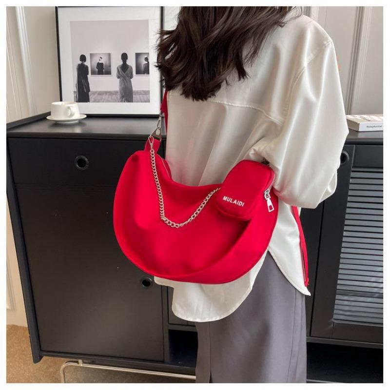 Large Capacity Bag for Women Spring and Summer All-Match 2024 New Shoulder Messenger Bag Texture Popular Ladies Niche Dumpling Bag