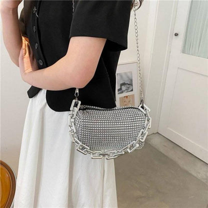 New Release Rhinestone Bag 2024- Elegant Full Diamond Crossbody Bag for Sophisticated Women handbag