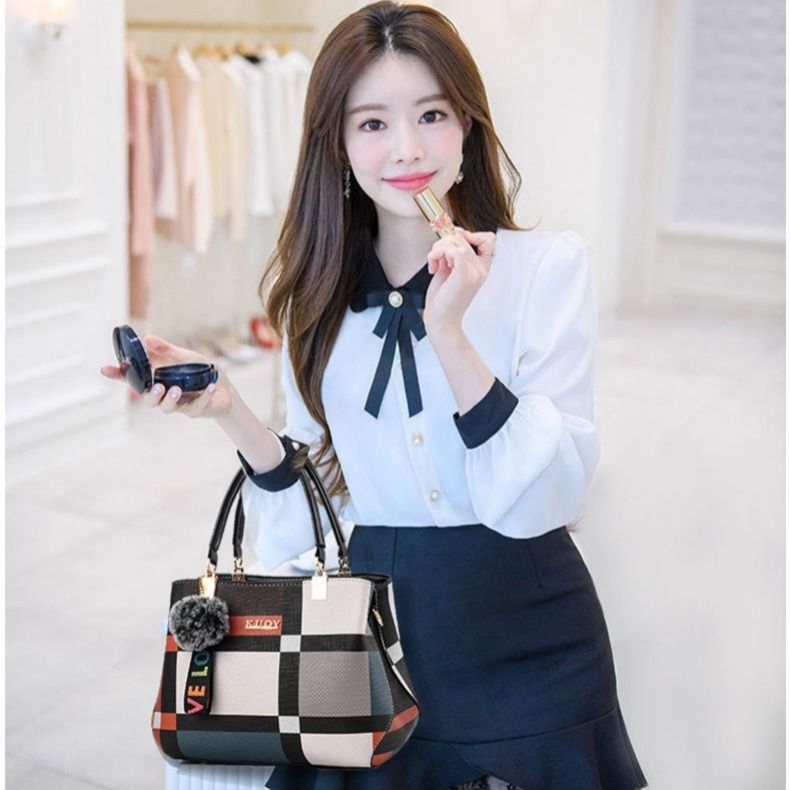 Women's Bag 2024 New Fashion Large Capacity Handbag Women's Bag All-Match Shoulder Women's Bag Crossbody Bag Big Bag