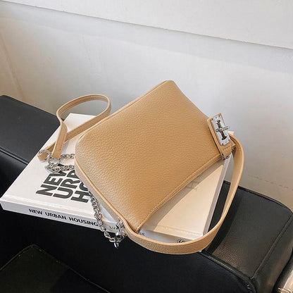 Milk Tea Color High-Grade Bag Women's Fashionable Stylish Simple and Versatile Women's Bag Refined Grace Women's Bag Crossbody