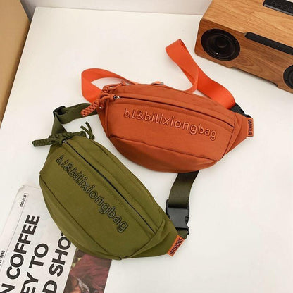 Chest Bag Crossbody Bag 2024 New All-Match Sports One-Shoulder Niche Messenger Bag Waist Bag Ins Casual Backpack Men and Women Same Style