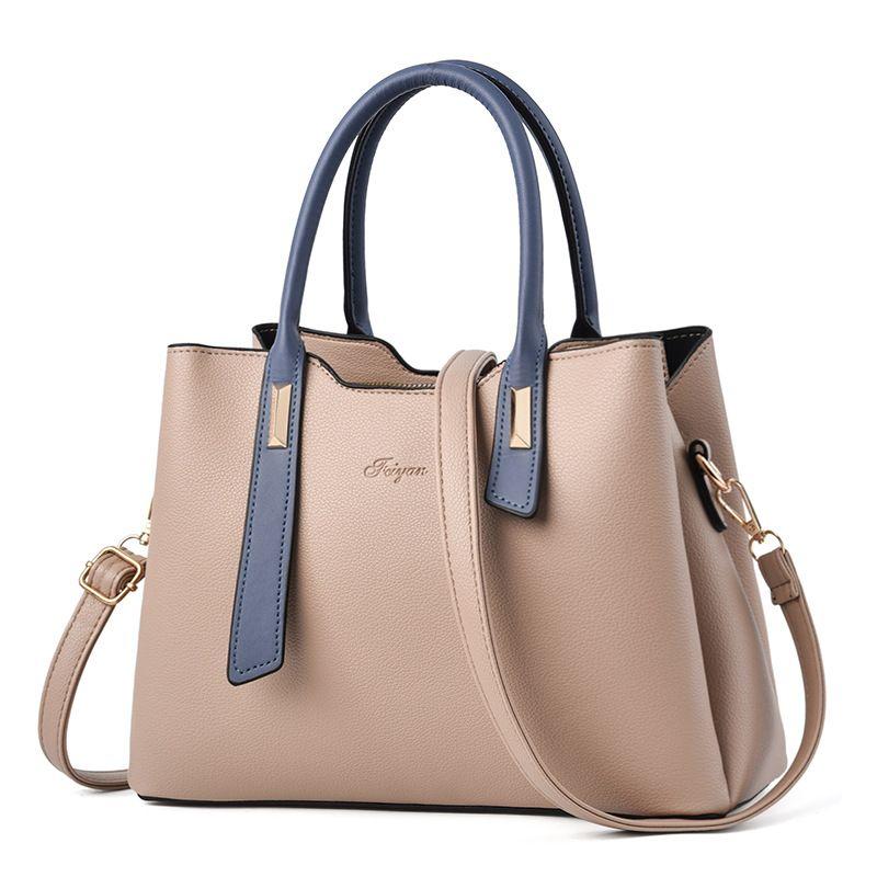 Women's Bag Fashion Light Luxury Mom's Bag 2024 New PU Simple and Magnificent Women's Handheld Shoulder Bag Tidal Crossbody Bag