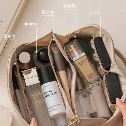 Korean Style Cosmetic Bag Portable Large Capacity High Sense Internet Celebrity 2024 New Travel Cosmetics Wash Bag