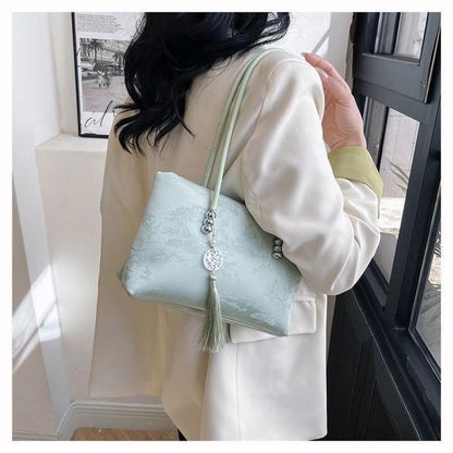 New Chinese Style Messenger Bag 2024 New Women's Bag Summer High Sense Good-looking Shoulder Bag Temperament All-Match Bag