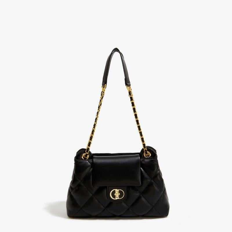 Diamond Style Tote Bag Women's 2024 New High-Grade Chain Shoulder Large Capacity Versatile Crossbody Commuter