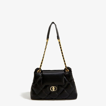 Diamond Style Tote Bag Women's 2024 New High-Grade Chain Shoulder Large Capacity Versatile Crossbody Commuter