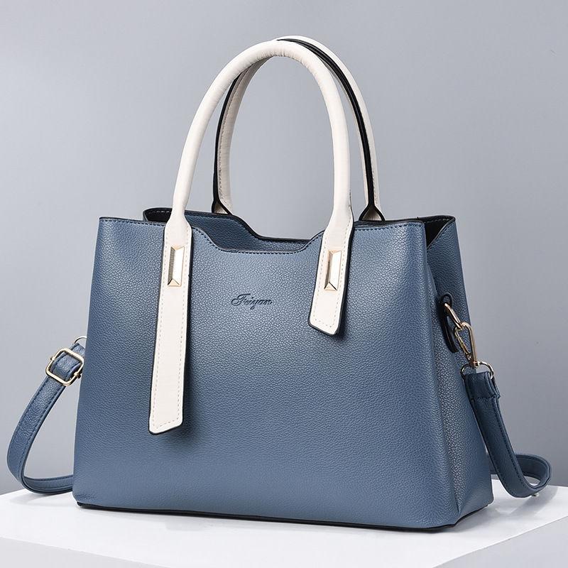 Women's Bag Fashion Light Luxury Mom's Bag 2024 New PU Simple and Magnificent Women's Handheld Shoulder Bag Tidal Crossbody Bag