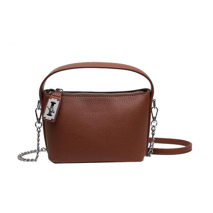 Milk Tea Color High-Grade Bag Women's Fashionable Stylish Simple and Versatile Women's Bag Refined Grace Women's Bag Crossbody