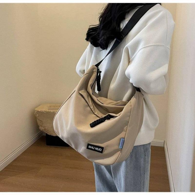 Nylon Cloth Bag Women's Tote Bag Large Capacity Autumn and Winter Crossbody 2024 New Fashion All-Match Shoulder Commuter Bag