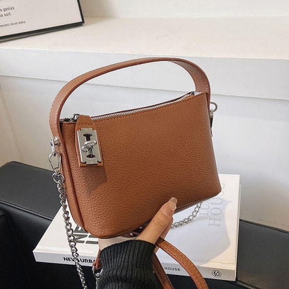 Milk Tea Color High-Grade Bag Women's Fashionable Stylish Simple and Versatile Women's Bag Refined Grace Women's Bag Crossbody