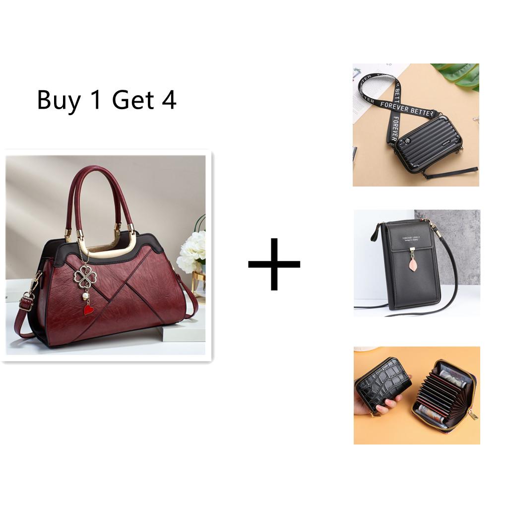 Large capacity portable bag for women 2024 new high-end texture niche design single shoulder bag retro elegant metal pendant decoration crossbody bag