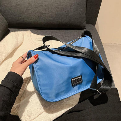 Small Bag for Women 2024 Autumn New Fashion Oxford Cloth Shoulder Small Square Bag Internet Hot Messenger Bag