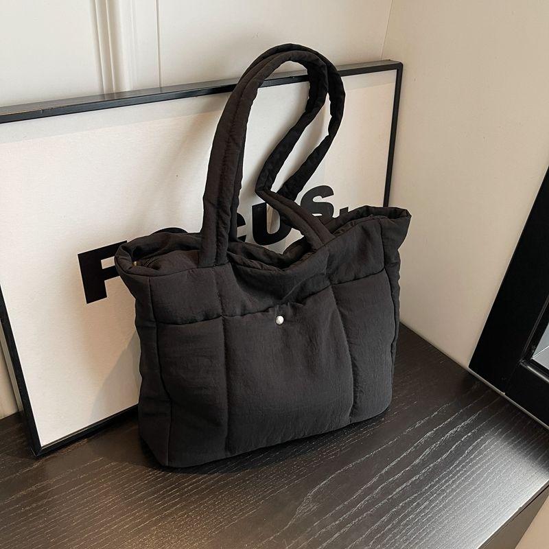 Large Capacity Community Bag 2024 Simple Bag Women's New Casual All-Match Shoulder Tote Bag Fashion Simple Women Shoulder Bag