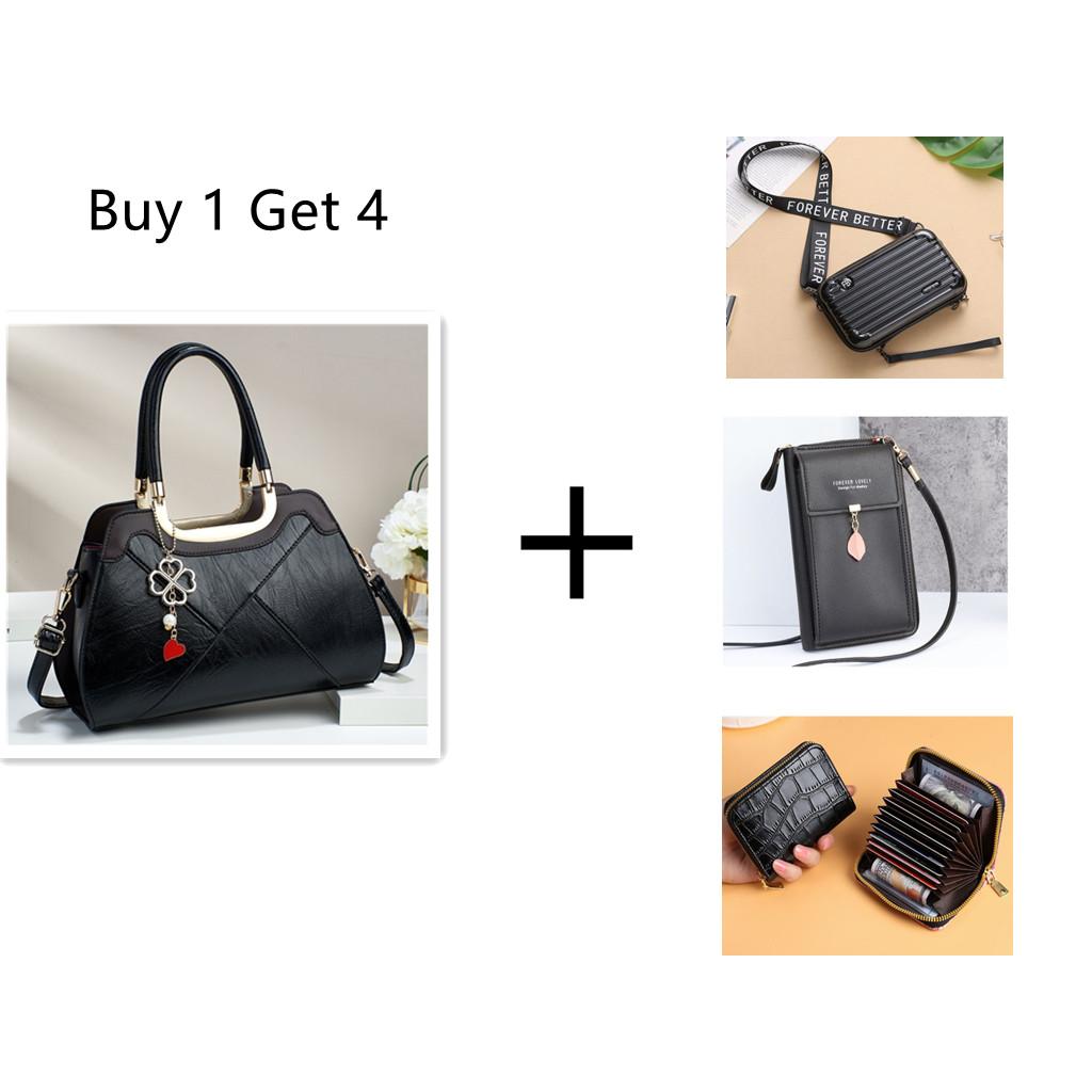 Large capacity portable bag for women 2024 new high-end texture niche design single shoulder bag retro elegant metal pendant decoration crossbody bag