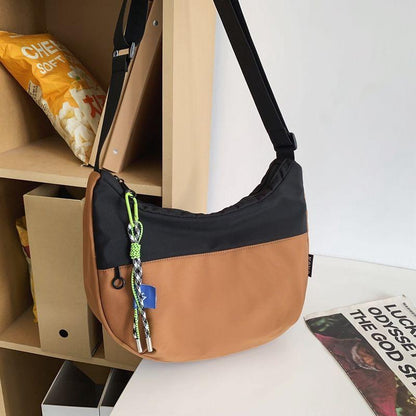 Lightweight Casual Canvas Messenger Bag for Women New Dumpling Bag One Shoulder Sports Backpack Large Capacity Messenger Bag Unisex New Dumpling Bag