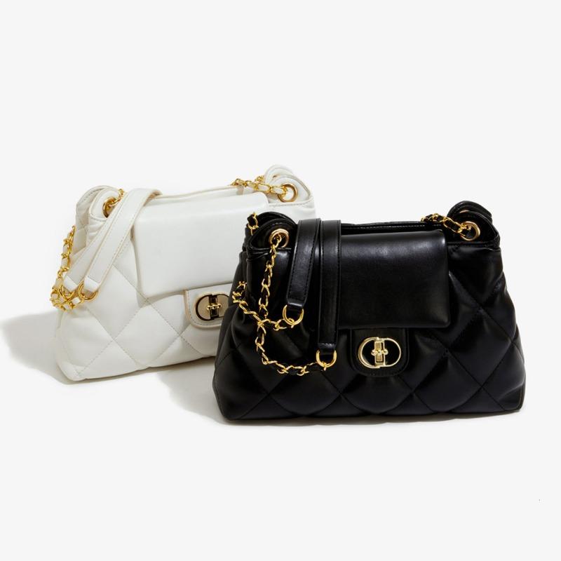 Diamond Style Tote Bag Women's 2024 New High-Grade Chain Shoulder Large Capacity Versatile Crossbody Commuter