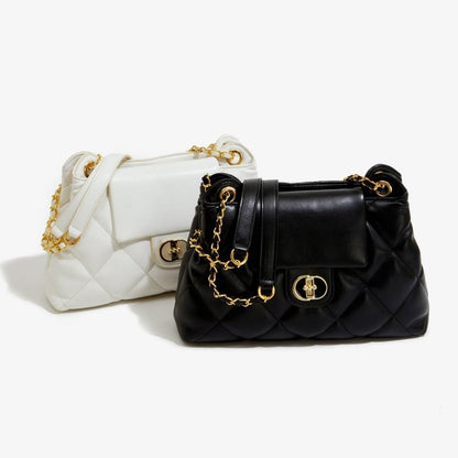 Diamond Style Tote Bag Women's 2024 New High-Grade Chain Shoulder Large Capacity Versatile Crossbody Commuter