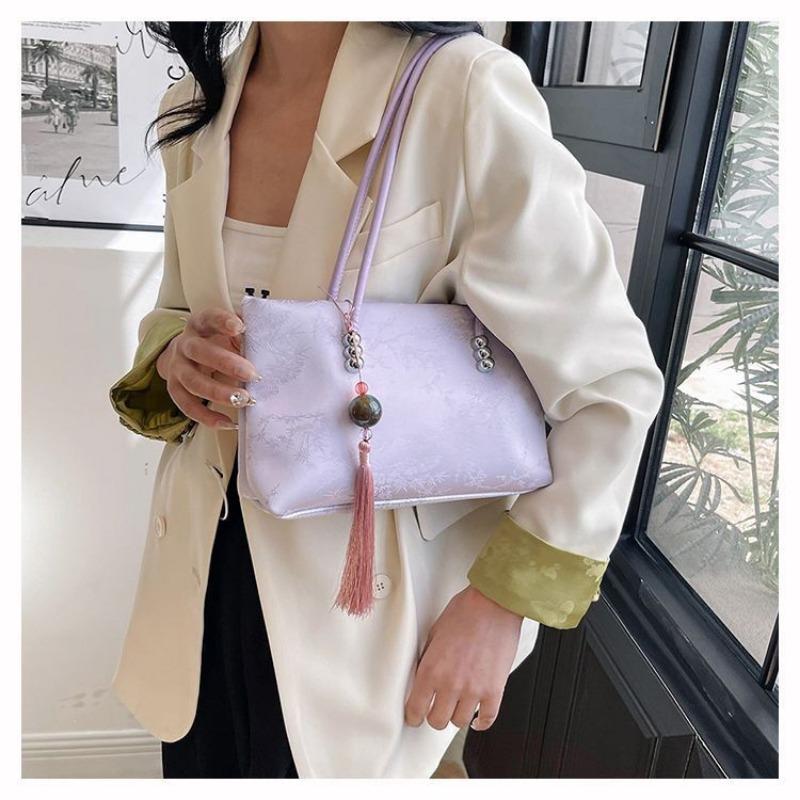 New Chinese Style Messenger Bag 2024 New Women's Bag Summer High Sense Good-looking Shoulder Bag Temperament All-Match Bag