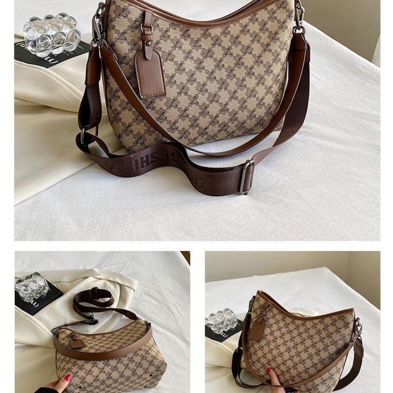 Light Luxury Minority Large Capacity One-Shoulder Crossbody Portable Tote Bag for Women 2024 New High-Grade Casual Internet Famous Recommended