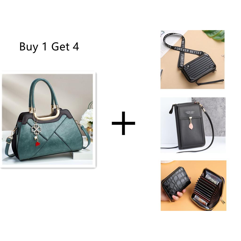 Large capacity portable bag for women 2024 new high-end texture niche design single shoulder bag retro elegant metal pendant decoration crossbody bag