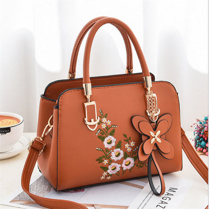 Women's Bag 2024 New Fashion All-Match Korean Style Shoulder Messenger Bag Ladies' Mom Bag Embroidered Large Capacity