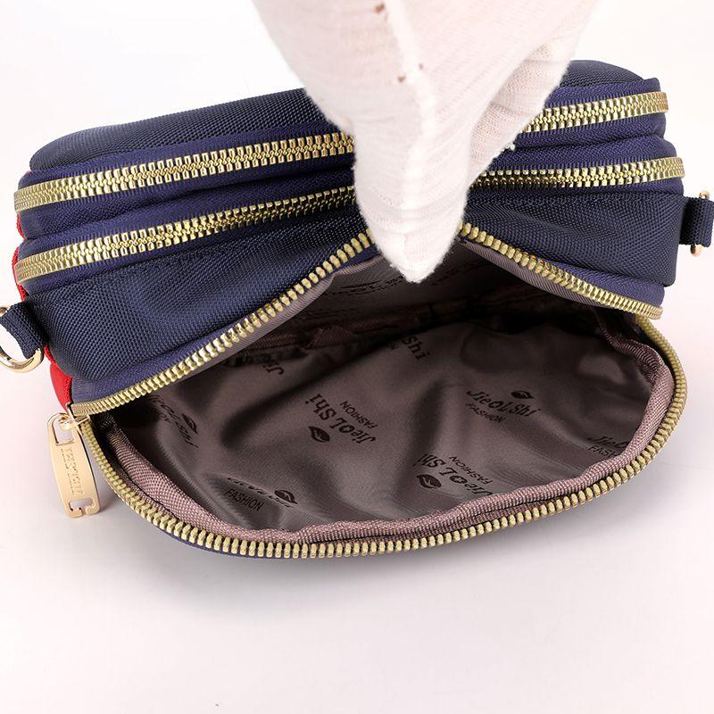 Mobile Phone Bag Coin Purse Oxford Cloth Crossbody Bag Female Waterproof Nylon Multi-Layer Messenger Bag Female High-End Canvas Bag Stylish Bag