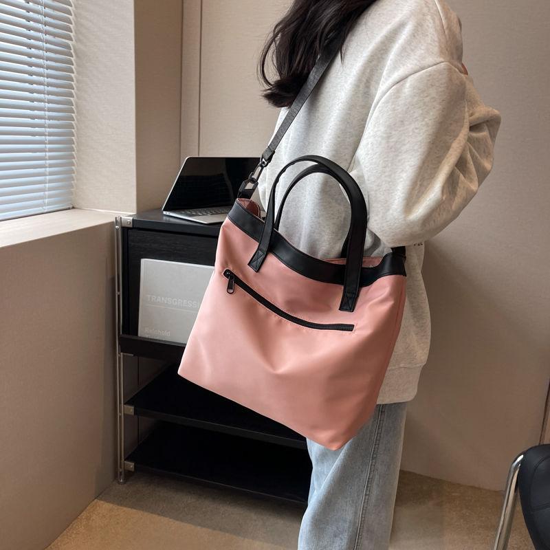 Niche design oxford cloth bag bag women's 2024 new fashion versatile crossbody bag tote bucket bag female