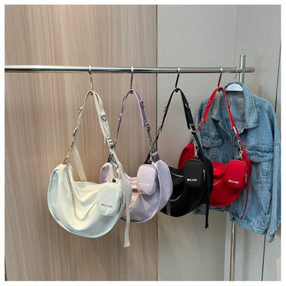 Large Capacity Bag for Women Spring and Summer All-Match 2024 New Shoulder Messenger Bag Texture Popular Ladies Niche Dumpling Bag