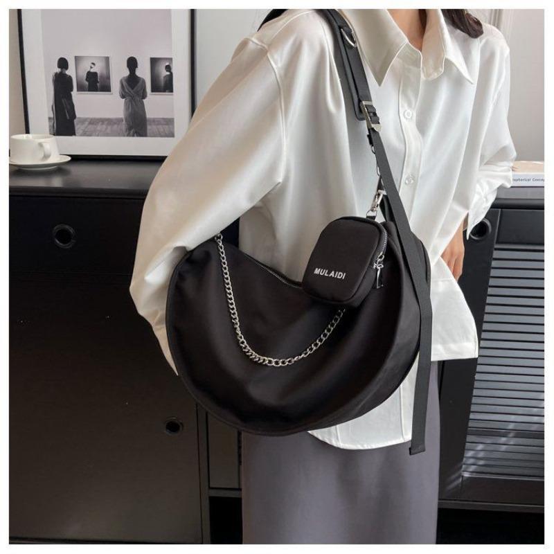 Large Capacity Bag for Women Spring and Summer All-Match 2024 New Shoulder Messenger Bag Texture Popular Ladies Niche Dumpling Bag