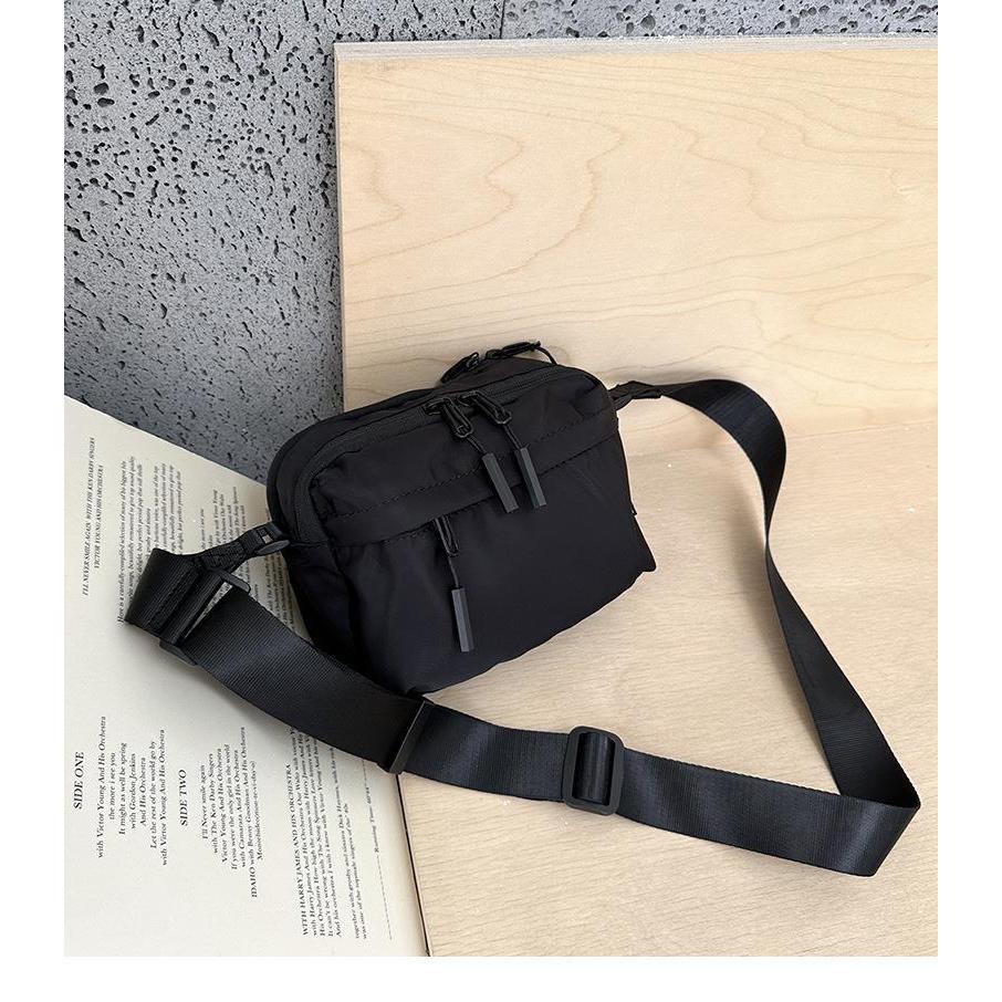 Simple Casual Shoulder Bag Oxford Cloth Wide Shoulder Strap Large-Capacity Crossbody Bag Men and Women Commuter Bag Summer New Products in Stock